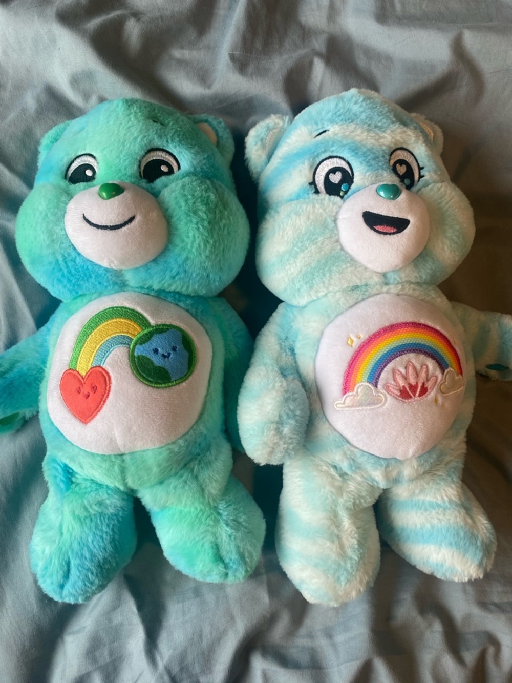 Care Bears Lot of 2 - I Care Bear & Sweet Serenity Bear Plush Toys Stuffies